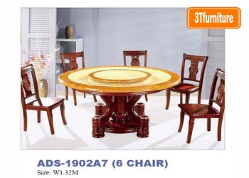 โต๊ะอาหารหน้าหินอ่อน ADS-1902A7